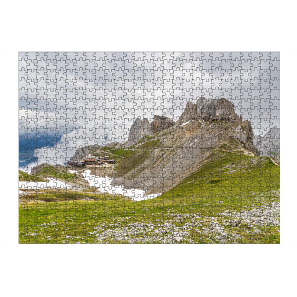 artboxONE Puzzle "Berg, Bergstation, Wolken" artboxONE - Natur,Reise,Architektur