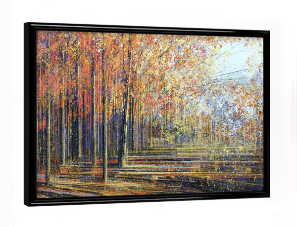 Poster mit schwarzem Rahmen "Fall Forest" artboxONE - Natur,Reise - Herbst,Wald,Natur,Landschaft,Reise