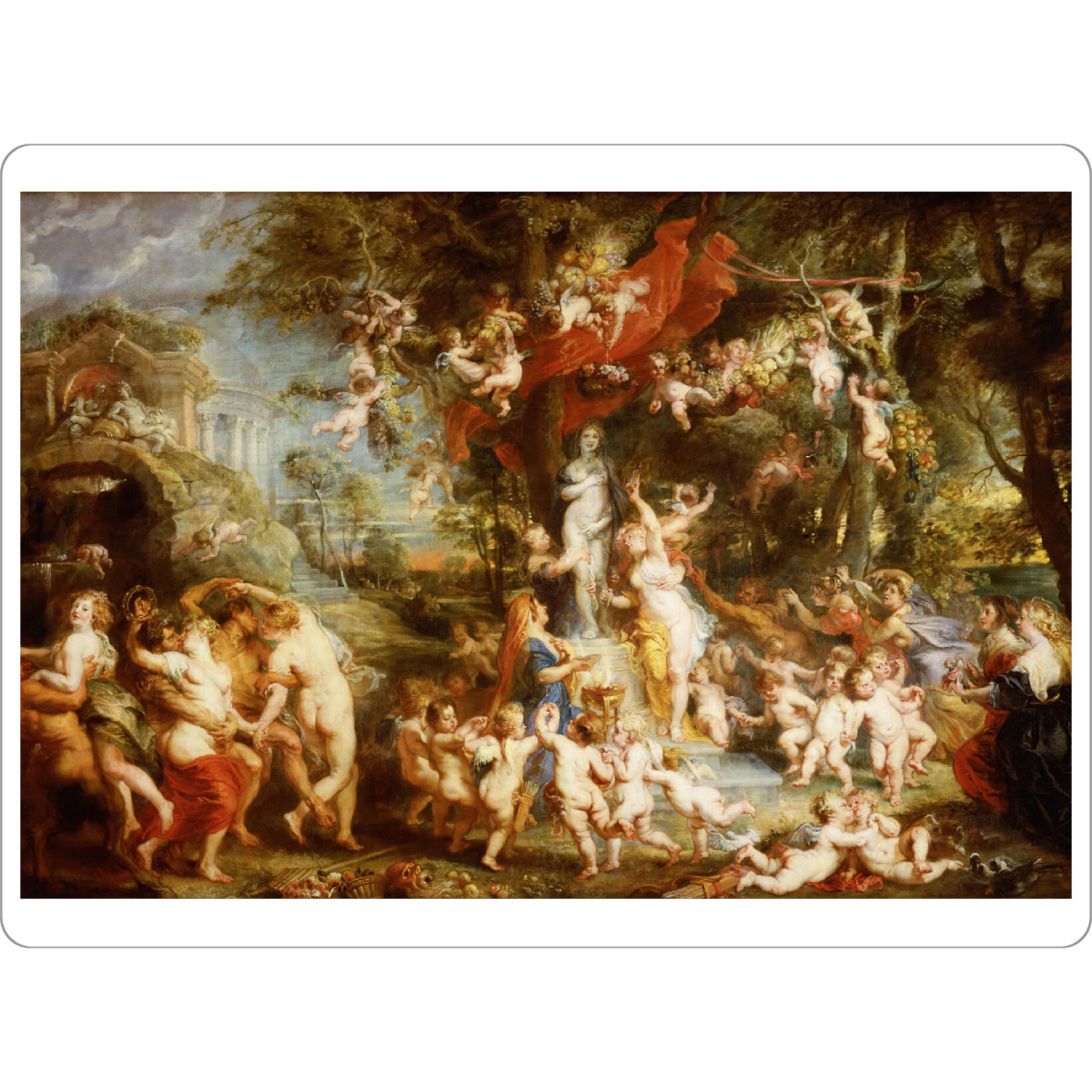 Tischset "Das Fest der Venus" artboxONE - Menschen,Liebe,Für Mama,Für Papa,Männer