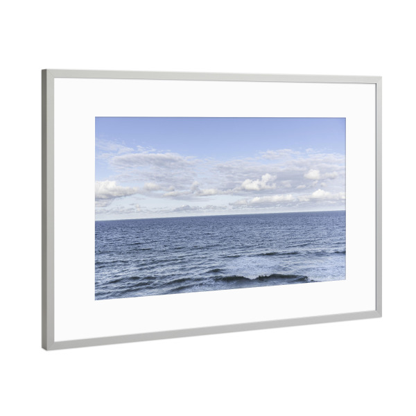 Poster mit Rahmen Silber "Die Liebe zum Meer" artboxONE - Natur,Reise,Reise / Strand und Meer