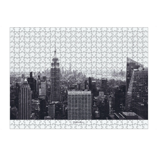 Puzzle Ravensburger "Manhattan Black and White" artboxONE - Städte,Städte / New York,Reise,Architektur,Reise / Länder