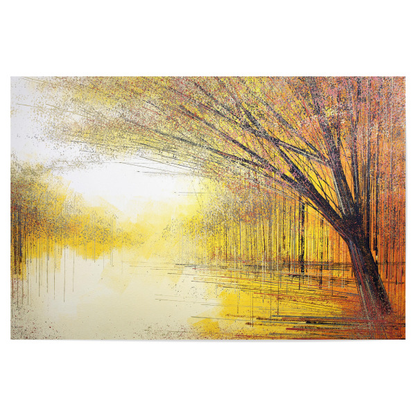 Poster 30x20 cm "Bäume in goldenem Glanz" artboxONE - Natur,Abstrakt - Gold,Herbst,Bäume,Natur,Abstrakt,Wald