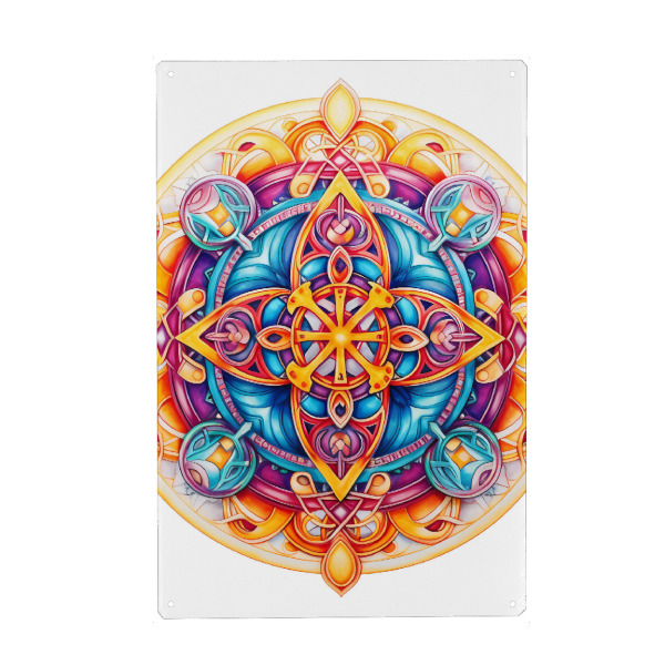 Metall Poster "Mandala - Keltisch - Rolf" artboxONE - Natur,Abstrakt