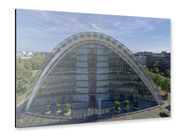 Alu-Dibond "Hamburg - Berliner Bogen" 30x20 cm artboxONE