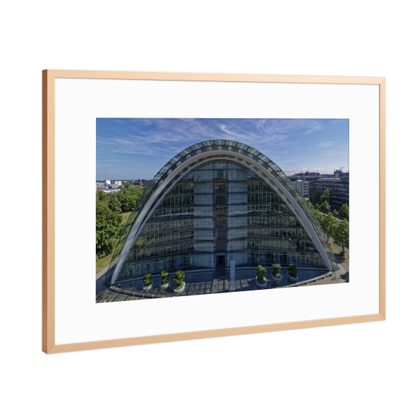 Poster mit Rahmen Kupfer "Hamburg - Berliner Bogen" artboxONE - Städte,Städte / Hamburg,Reise,Architektur,Reise / Länder