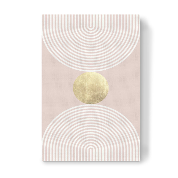 Leinwandbild "Lines and gold B" artboxONE - Abstrakt,Geometrie