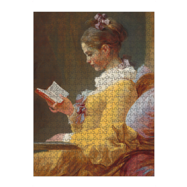 artboxONE Puzzle "Junges Mädchen liest" artboxONE - Für Kinder,Menschen,Liebe,Für Mama,Für Papa