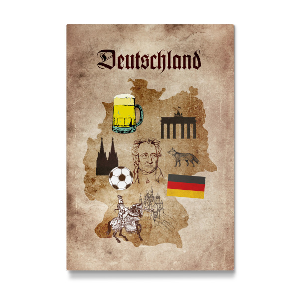 Galerie-Print "Germany Illustrated Map" 30x20 cm artboxONE