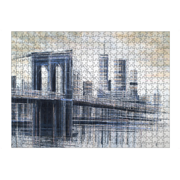 artboxONE Puzzle "Manhattan Bridge - Sonnenuntergang" artboxONE - Städte,Abstrakt,Architektur,Städte / Weitere