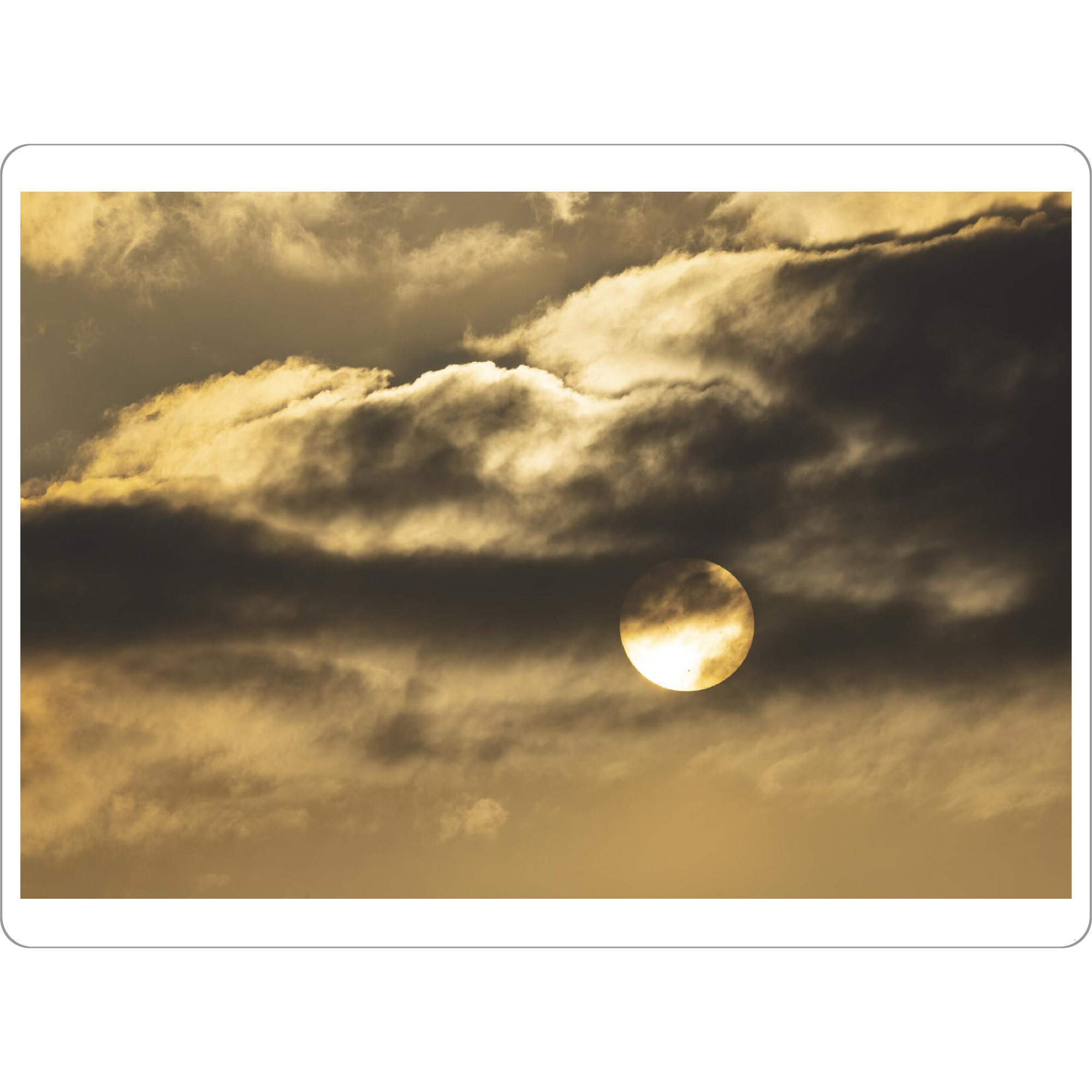 Tischset "Sonne hinter den Wolken" artboxONE - Natur - Sonne,Natur,Wolken,Gegenlicht - Bild sonne