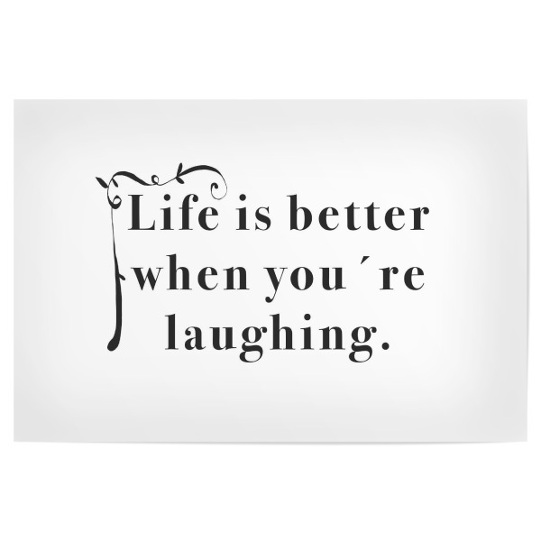 Poster "Life is better" artboxONE - Typografie