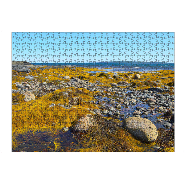 artboxONE Puzzle "Gelbe Küstenlandschaft" artboxONE - Natur,Reise / Strand und Meer,Reise / Länder