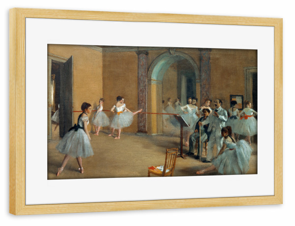 Poster mit Rahmen kiefer "Das Tanzfoyer" artboxONE - Menschen,Musik,Liebe,Für Mama,Für Papa