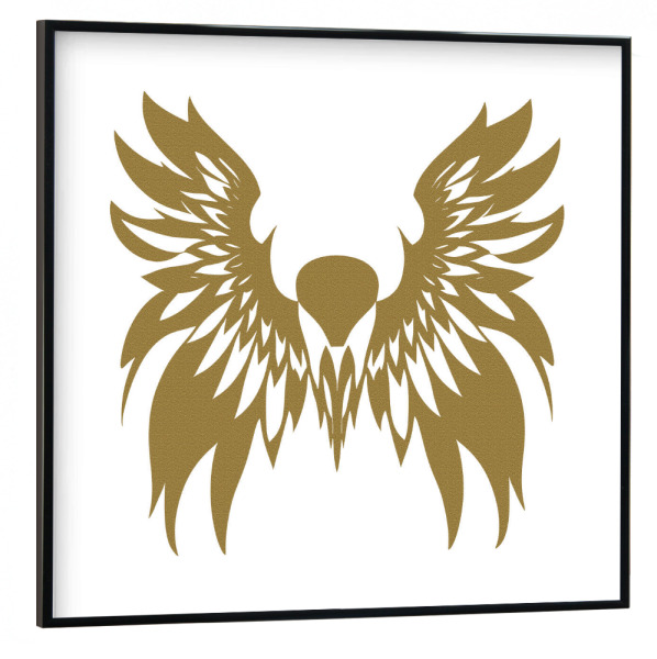Poster mit schwarzem Rahmen 30x30 cm "The Bird" artboxONE - Tiere,Abstrakt,Fiktion