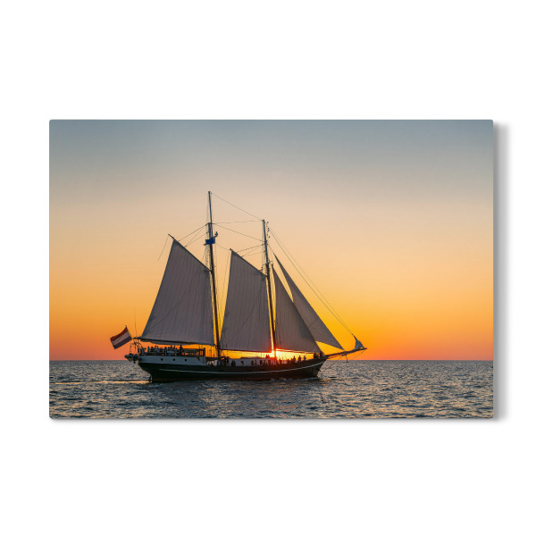 Galerie-Print "Windjammer, Abend, Meer" 30x20 cm artboxONE