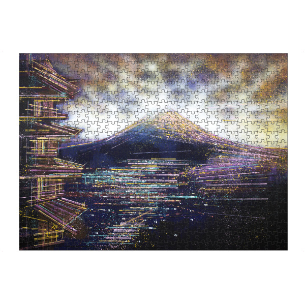 artboxONE Puzzle "Mount Fuji und Tokio bei Nacht" artboxONE - Natur,Architektur,Reise / Asien,Städte / Tokio