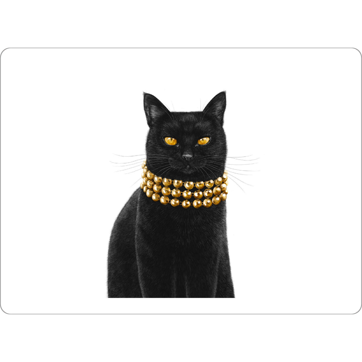 Tischset "Luxuriöse schwarze Katze" artboxONE - Natur,Tiere,Fashion,Weihnachten,Für Mama