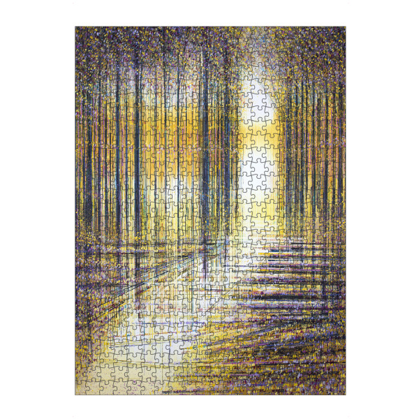 artboxONE Puzzle "Herbstbäume im Abendlicht" artboxONE - Natur - Wald,Wege,Bäume,Natur,Wald,Herbst,Herbst,Blätter,Sonnenuntergang,Sonnenaufgang