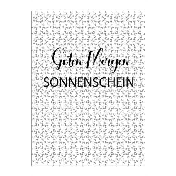 Puzzle Ravensburger "Sonnenschein" artboxONE - Typografie,Menschen,Liebe