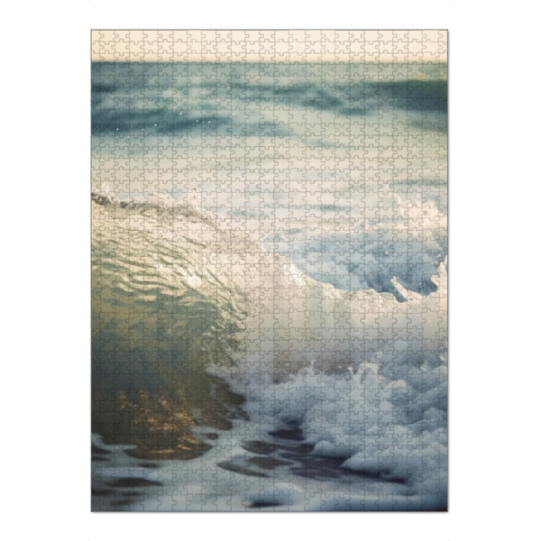 Puzzle Ravensburger "Wellen (One)" artboxONE - Natur - Welle,Wasser,Meer,See,Surfen,Natur,Fotografie,Digitale kunst,Treechild,Strand - Bild welle