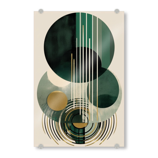 Mid-century gold-green