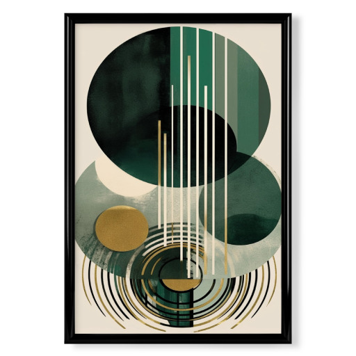 Mid Century gold - grün