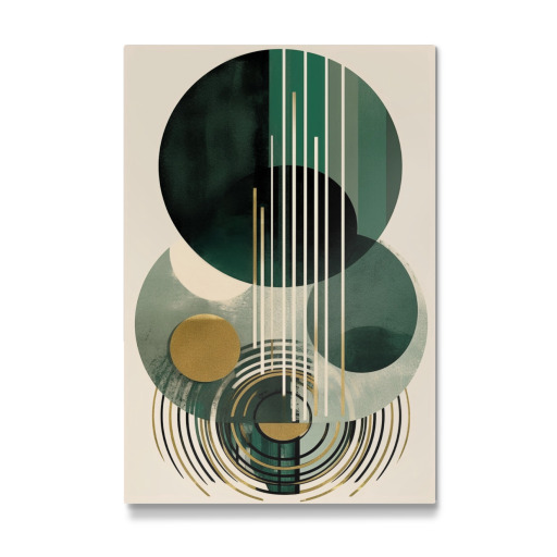 Mid-century gold-green