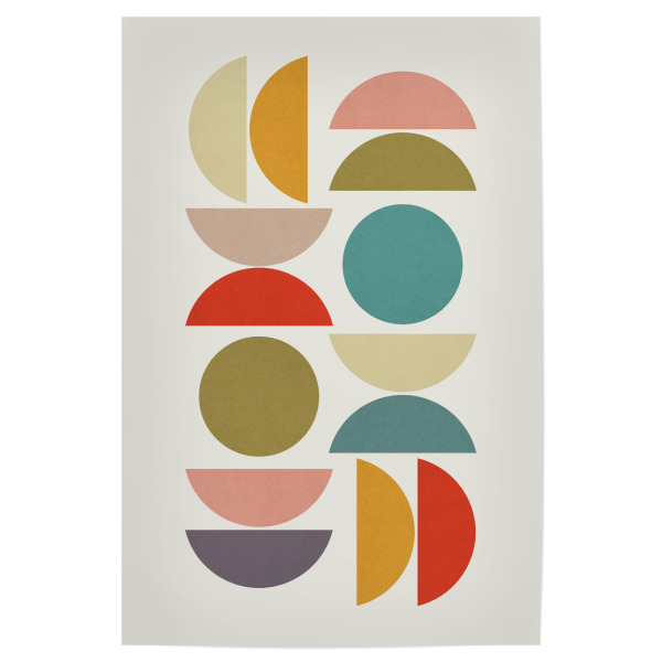 Poster 30x20 cm "Harmony of circles A" artboxONE - Abstrakt,Geometrie