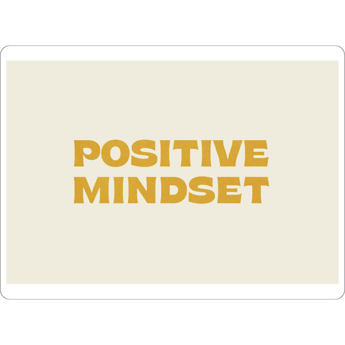 Tischset "Positives Mindset – Typografie" artboxONE - Typografie
