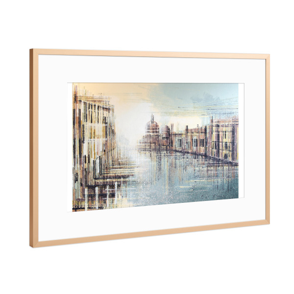 Poster mit Rahmen Kupfer "Venedig - Sonnenuntergang" artboxONE - Natur,Architektur,Städte / Venedig