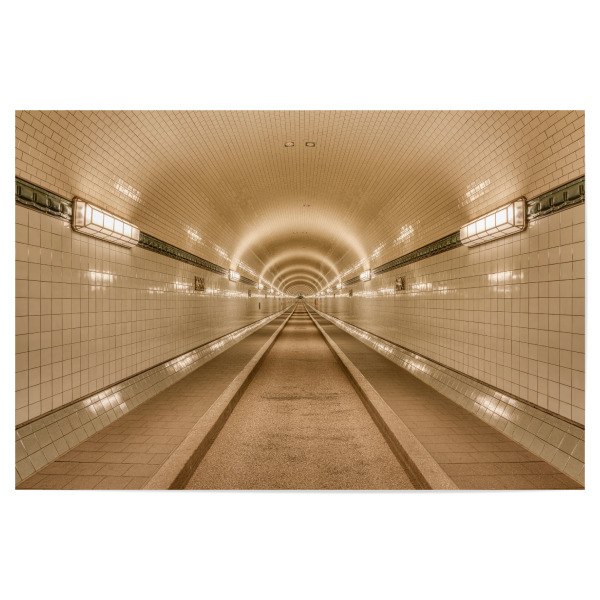 Poster 30x20 cm "Alter Elbtunnel Hamburg" artboxONE - Städte / Hamburg,Reise,Architektur