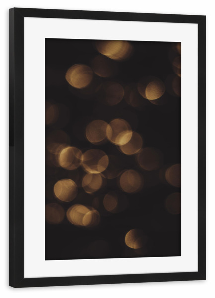 Poster mit Rahmen schwarz "Goldener Glanz" artboxONE - Natur,Abstrakt