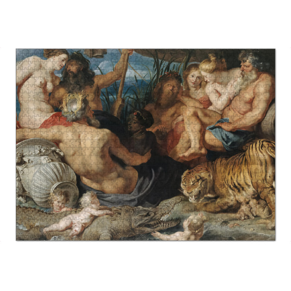 Puzzle Ravensburger "Die vier Kontinente" artboxONE - Menschen,Liebe,Für Mama,Für Papa,Männer