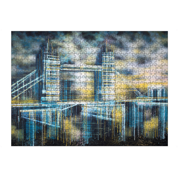 Puzzle Ravensburger "Tower Bridge-Sonnenuntergang" artboxONE - Städte / London,Abstrakt,Architektur