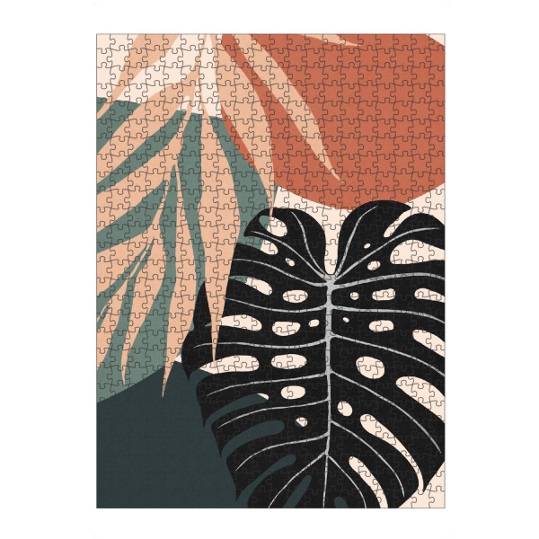artboxONE Puzzle "Floral collage C" artboxONE - Floral - Natureza,Flores,Floral,Fotografia,Ilustração,Geométrico,Aquarela,Pintura,Tropical,Folhas