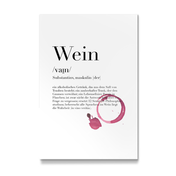 Galerie-Print "Wein Definition" 30x20 cm artboxONE