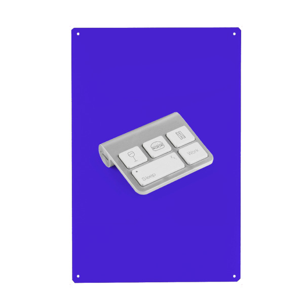 Metall Poster "Lebenskontrolleur" artboxONE - Lustig