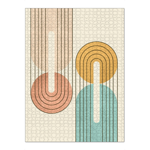 Puzzle Ravensburger "Mitte des Jahrhunderts I" artboxONE - Abstrakt,Geometrie
