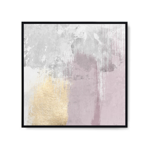 Pink and Grey Abstract A