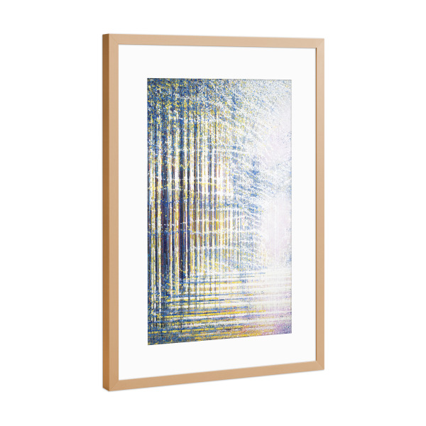 Poster mit Rahmen Kupfer "Sanftes Waldlicht" artboxONE - Natur - Wald,Sonnenlicht,Bäume,Wald,Wald,Natur