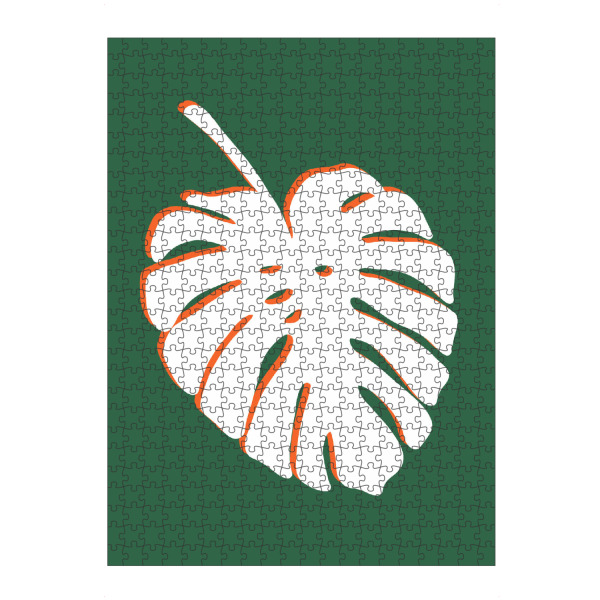 Puzzle Ravensburger "Kian leaf" artboxONE - Natur,Floral,Abstrakt