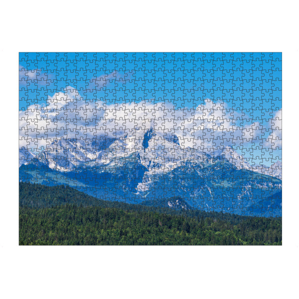 artboxONE Puzzle "Wolken, Zugspitzmassiv, Bäume" artboxONE - Natur,Reise