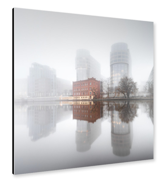 Alu-Dibond "Spreebogen Berlin" 30x30 cm artboxONE