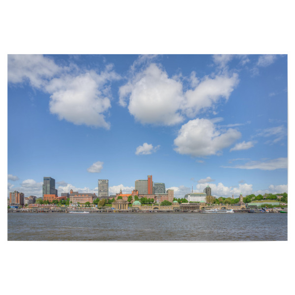 Poster "Hamburg Skyline von St. Pauli" artboxONE - Städte / Hamburg,Reise,Architektur