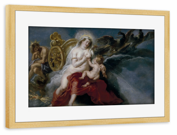 Poster mit Rahmen kiefer "Der Ursprung der Milchstraße" artboxONE - Natur,Menschen,Für Mama,Für Papa,Galaxy