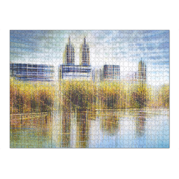Puzzle Ravensburger "Herbst in New York" artboxONE - Städte,Städte / New York,Natur,Abstrakt