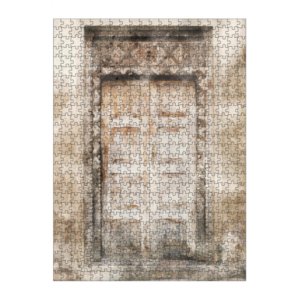 artboxONE Puzzle "Aquarell Tür D" artboxONE - Architektur - Tür,Eingang,Häuser,Zuhause,Architektur,Aquarell - Bild tür