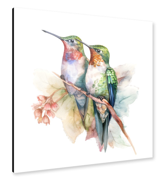 Alu-Dibond "Kolibri E" 30x30 cm artboxONE