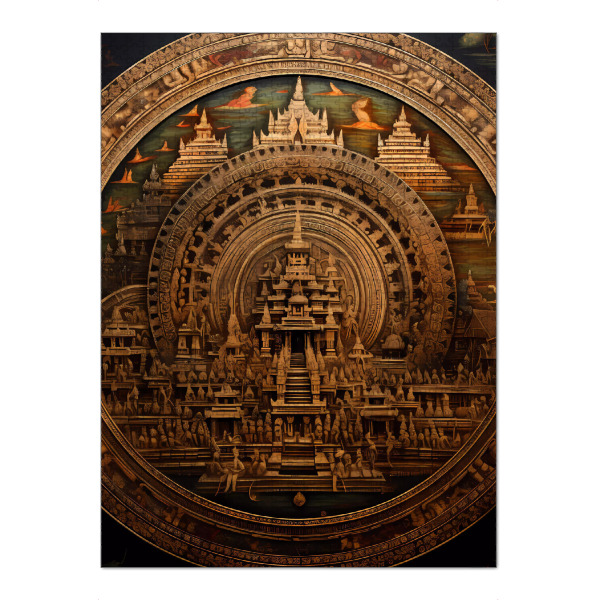 Puzzle Ravensburger "Zivilisationen - Koh" artboxONE - Städte,Abstrakt,Architektur