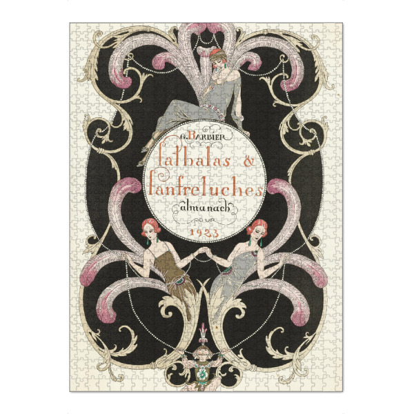 Puzzle Ravensburger "Fashion Magazine - Barbier" artboxONE - Typografie,Floral,Menschen
